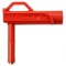 Terminal de măsurare 4A roșu, v&acirc;rf 6.6mm, 3m&Omega;