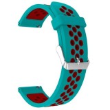 Cumpara ieftin Curea silicon, compatibila Samsung Galaxy Watch6 40mm, telescoape Quick Release, Azure Red, Very Dream