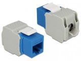 Modul Keystone RJ45 la LSA Cat.6 UTP Albastru, Delock 86343