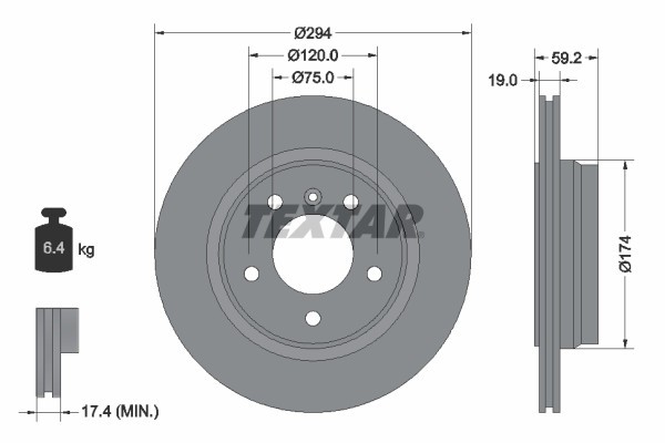 TEXTAR 92097303 PRO Disc frana