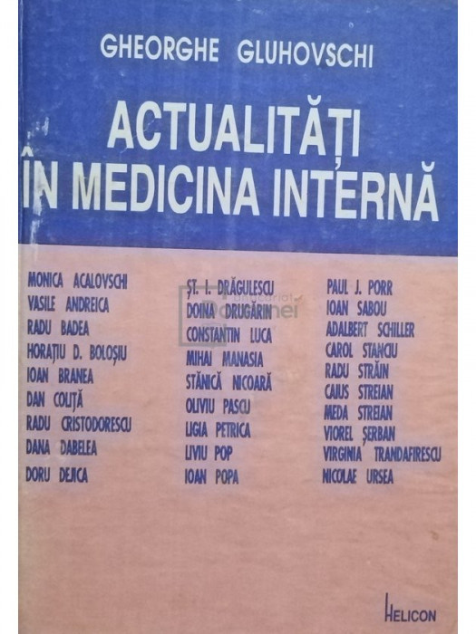 Gheorghe Gluhovschi - Actualitati in medicina interna (editia 1993)
