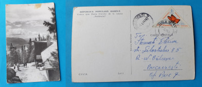 Carte Postala circulata veche anul 1964 - RPR Piatra Craiului cabana Postavarul foto