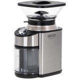 Rasnita electrica de cafea Camry CR 4443, otel, 200 W, 16 setari, 230 grame, Argintiu/Negru