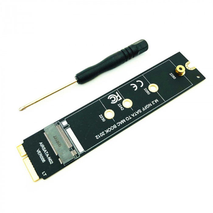 Adaptor convertor SSD M.2 NGFF (SATA) la 18+8 pini Macbook Air 2012 A1465 A1466