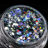 Glitter cosmetic holografic(gri oțel) pentru machiaj/bodyart PK172 KAJOL Beauty&reg;,