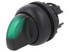 Comutator Rotativ 22mm Verde 3 Puncte de Fixare