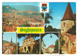 CPIB 18721 CARTE POSTALA - SIGHISOARA, STEMA, MOZAIC