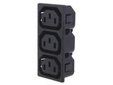 Conector alimentare AC splitter 10A 250V IEC C13
