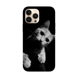 Husa compatibila cu Apple iPhone 14 model curious cat, Silicon, TPU, Viceversa