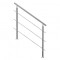 Balustrada inox, 4-5 trepte Vivatechnix, Inaltime 1060mm, lungime 1200mm, pozitii reglabile, 3 bare transversale