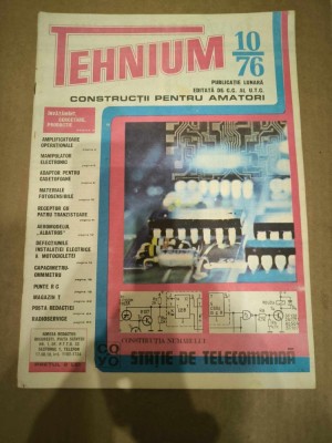 Revista Tehnium Nr 10 - 1976 - Constructia numarului : Statie de telecomanda foto