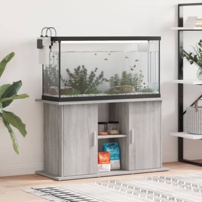 vidaXL Suport acvariu, gri sonoma, 101x41x58 cm, lemn prelucrat 833613 foto