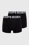 Superdry Boxeri (2-pack) culoarea negru