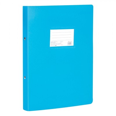 Biblioraft A4, Bleu, 31x23cm, 2 Inele, 40+ File, Copertă Plastic foto