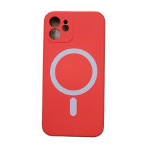 Huse silicon cu protectie camera MagSafe Iphone 11 , Rosu