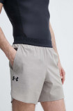 Under Armour pantaloni scurți de antrenament Peak culoarea bej, 1376782