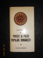 I. G. SBIERA - POVESTI SI POEZII POPULARE ROMANESTI (autograf, vezi descriere) foto