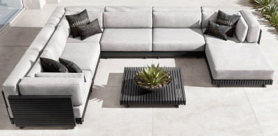 Set mobilier premium din aluminiu, pentru terasa/gradina/balcon, model Kyoto SIGMA foto