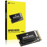 Solid State Drive (SSD) Corsair, MP600 Micro 1TB, PCIe Gen 4.0 x 4, NVMe M.2 2242, CSSD-F100GBMP600MCR, 5100 MB/s, 4300 MB/s, Laptop/Desktop