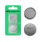Blister Greencell 2x baterie litiu CR2032 3V 220mAh tip buton pentru cheie, ceas, telecomandă, c&acirc;ntar