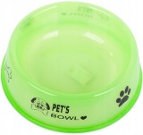 Cumpara ieftin Bol transparent pentru caini si pisici, 300 ml, plastic, verde, Oem