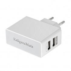 Incarcator retea dual USB 2.1A Kruger&Matz