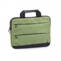 Geanta Laptop Universala Textil 15.6 Inch - Iberry Exclusive Verde foto