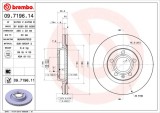 BREMBO 09.7196.11 PRIME LINE - UV Coated Disc frana