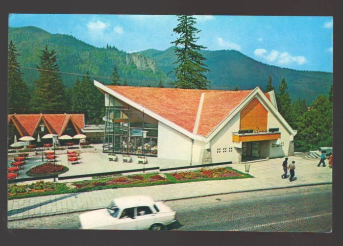 CPIB 23673 CARTE POSTALA - BAILE TUSNAD, RESTAURANTUL &quot;ANA&quot;, CIRCULATA, 1971, STAMPILE, TIMBRU