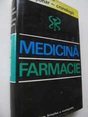 Dictionar cronologic de Medicina si Farmacie - G. Bratescu , ... foto