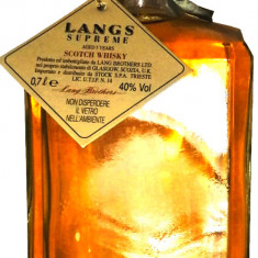 WHISKY LANGS SUPREME DECANTER AGED 5 YEARS IMP. STOCK CL 70 GR 40 ANII 90/2000