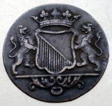 B.634 INDIILE OLANDEZE NETHERLANDS EAST INDIES UTRECHT VOC 1 DUIT 1746, Asia, Cupru (arama)