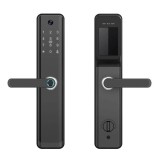 Incuietoare smart cu recunoastere faciala, amprenta, cod, card si control prin aplicatia Tuya