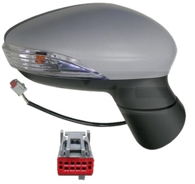 Oglinda usa exterioara Ford Fiesta (Ja8), 09.2008-01.2013, partea Dreapta, reglare electrica; grunduit; incalzit; sticla asferica; cu Lucas, SRL foto