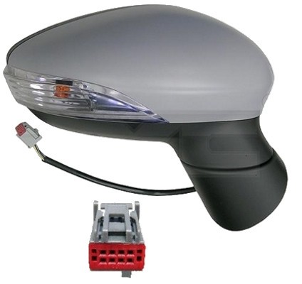 Oglinda usa exterioara Ford Fiesta (Ja8), 09.2008-01.2013, partea Dreapta, reglare electrica; grunduit; incalzit; sticla asferica; cu Lucas, SRL