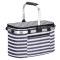 Geanta pentru picnic sau plaja, termoizolanta, 28 litri, alb albastru Household NewTrend