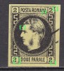 ✅RO 1867 ,LP 18 a ,&quot;Carol I cu favoriti&quot;,2 p VARIETATE/ERORI - cadre sparte / punct dupa 2 / N si A unite / lipsa culoare fond la frunte , stampilat, Religie