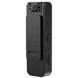 Camera video pentru corp, baterie reincarcabila, camera cu rotire la 90&deg;, functie de inregistrare sunet, negru