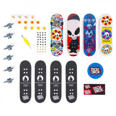 TECH DECK PACHET 4 PIESE FINGERBOARD PAPA 9.6CM foto