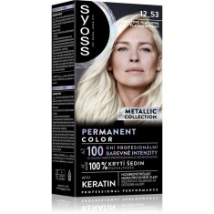Syoss Color Metallic Collection Culoare permanenta pentru par culoare 12_53 Platinum Pearl 1 buc