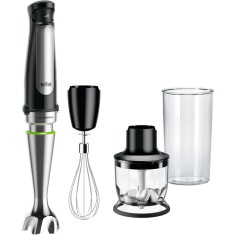 Mixer vertical Braun MQ7025X, 1000 W, 0.6 l, Viteza variabila, Negru