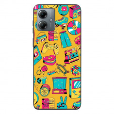 Husa compatibila cu Motorola Moto G14 Silicon Gel Tpu Model Pop Art Vintage