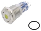 Comutator Anti-vandalism DPDT 3A 250VAC IP67 Ambră