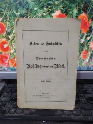Acten und Gutachten in dem Prozesse Rohling Bloch, omor ritual, antisemitism 105 foto