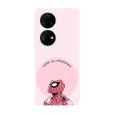 Husa compatibila cu Huawei P50 Pro model Positive Vibes, Silicon, TPU, Viceversa, Transparent, Carcasa