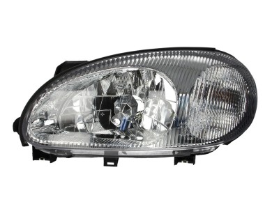 Far Daewoo Lanos Sedan/Hatchback 01.1997-12.2008 DEPO partea Stanga H4 4, carcasa gri foto