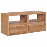 VidaXL Comodă TV, 90 x 30 x 40 cm, lemn masiv de tec