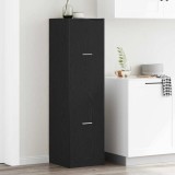 vidaXL Cabinet de Apotecă Stejar negru 40 x 41 x 144.5 cm