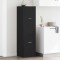 vidaXL Cabinet de Apotecă Stejar negru 40 x 41 x 144.5 cm