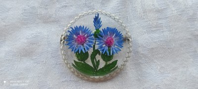 BROSA veche SPLENDIDA cu BUCHET de FLORI incastrat OPULENTA de efect ELEGANTA foto